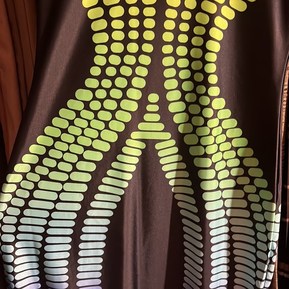 ✨2 for $20✨🌈Black and neon rainbow knee length fitted dress - Picture 3 of 5